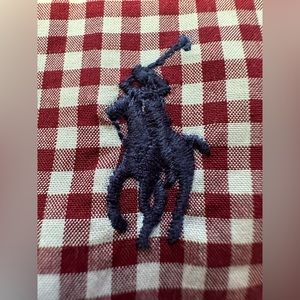 Polo Ralph Lauren Men’s Button Down Red Checkered pattern (medium)